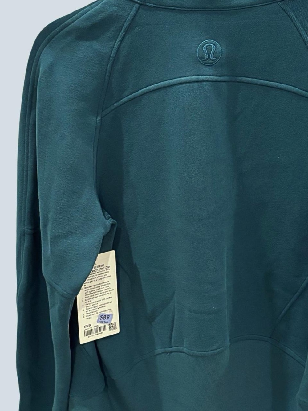 NWT Lululemon Storm Teal Scuba Jacket (XS/S) - Picture 3 of 4